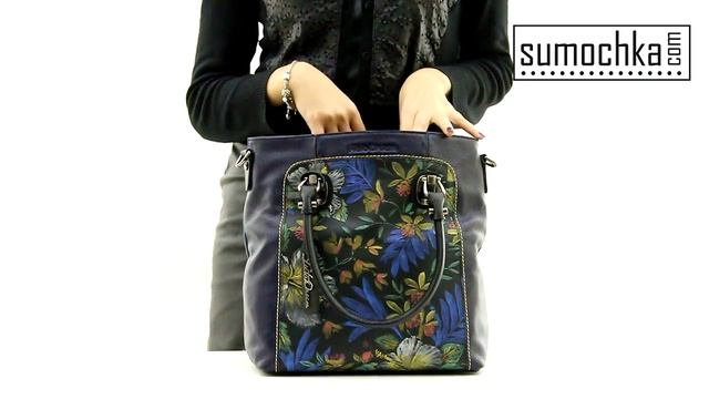 Сумка Fiato 7609 blue flowers смотреть онлайн