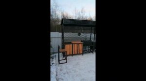 Мангальная зона из металла