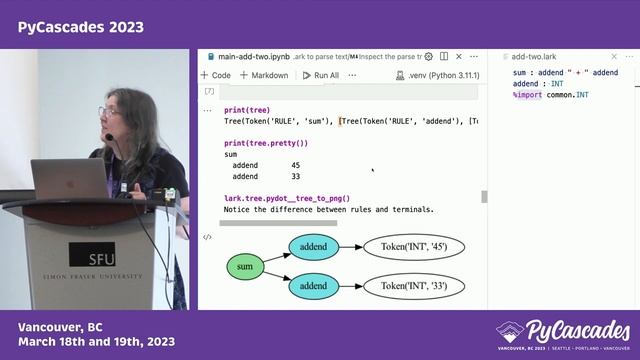 Using Lark to Parse Text - Robin Reynolds-Haertle (PyCascades 2023) смотреть онлайн