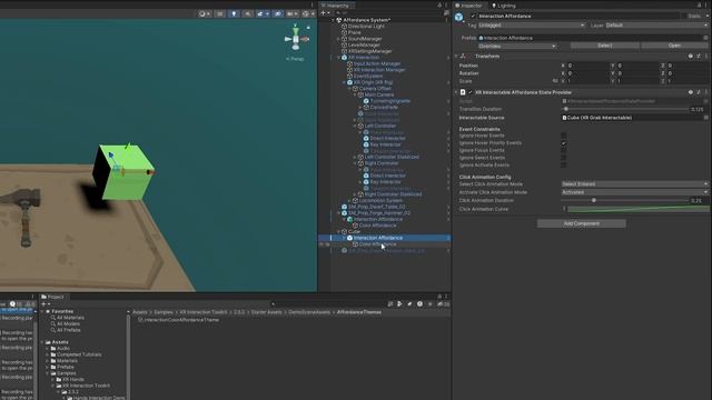 Your Game Should Acknowledge Your Player’s Actions : Unity XR Interaction Toolkit Affordance System смотреть онлайн