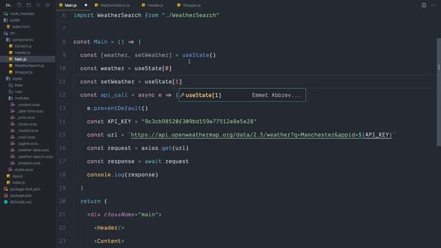 React Weather App with Hooks and Context | React.js Tutorial 2020 смотреть онлайн