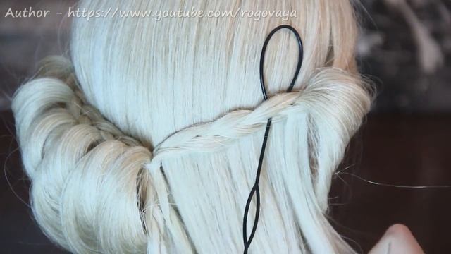 Греческая причёска на косах | Hairstyles by REM | © Lena Rogovaya #hairstyles смотреть онлайн