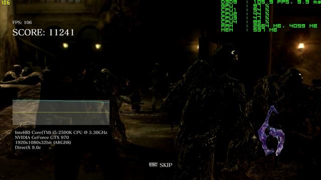 Resident Evil 6 1920x1080 Maxed GTX 970 @1.5Ghz Core i5 2500k @4.8GHz смотреть онлайн