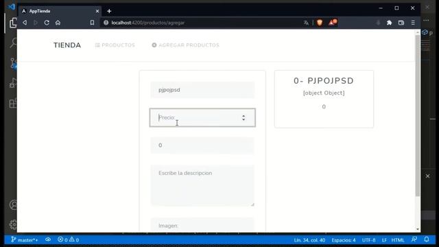 4. Creación de front-end para dar de alta, eliminar y actualizar usando Angular y TypeScript смотреть онлайн