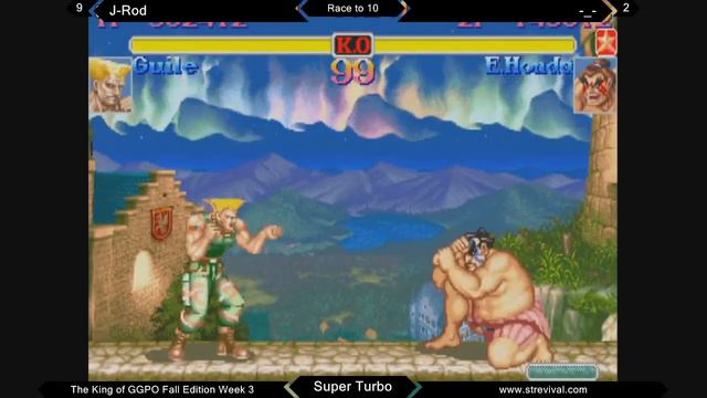 King Of GGPO Fall 2012 - Race To 10 + Grudge Matches (Super Turbo)