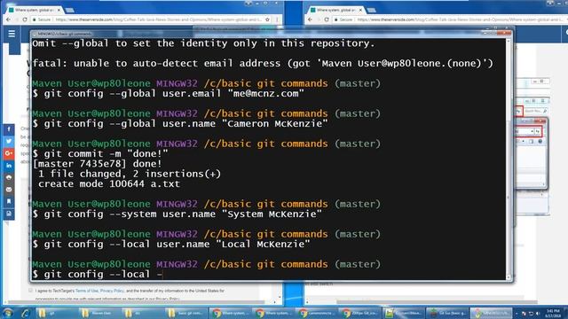 Find and edit system, global & local Git config files смотреть онлайн