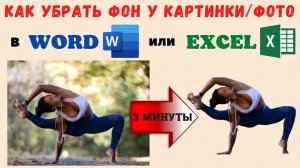 Как убрать фон у фотографии или картинки в Word или Excel: за 3 минуты без Фотошопа