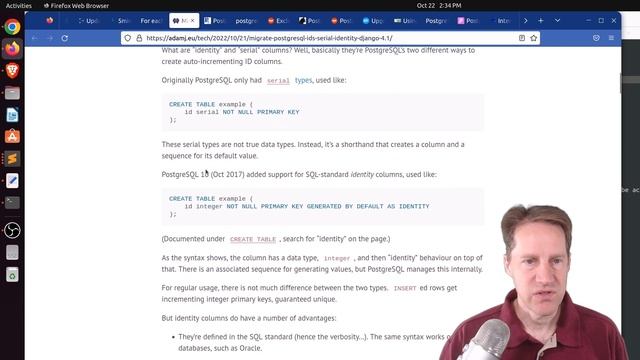 Scaling Postgres Episode 238 Slow Updates, Lateral Joins, Serial To Identity, PG 15 Changes смотреть онлайн