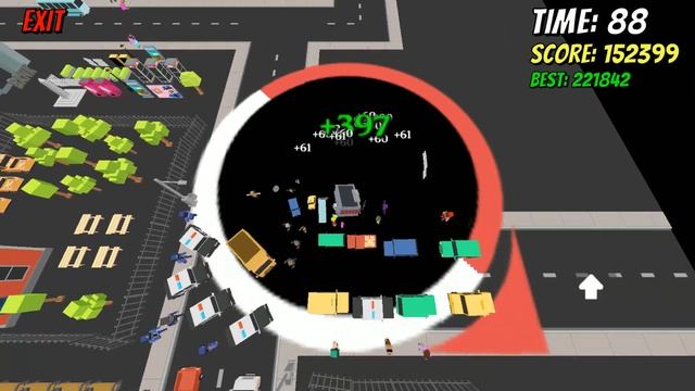 Hole.io [Void.io] Map Control: 100.00% [World Record]