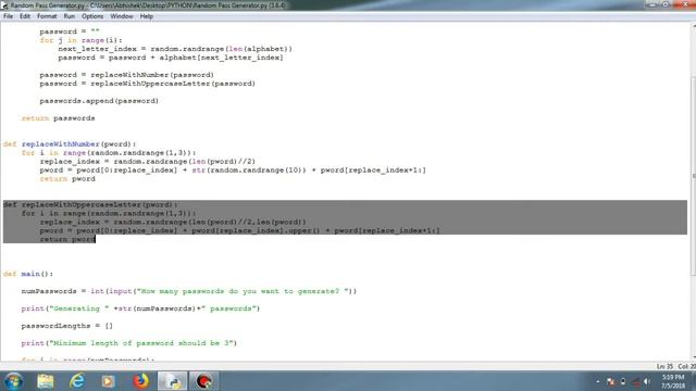 Generate Random Passwords Based On User's Required Length In Python смотреть онлайн