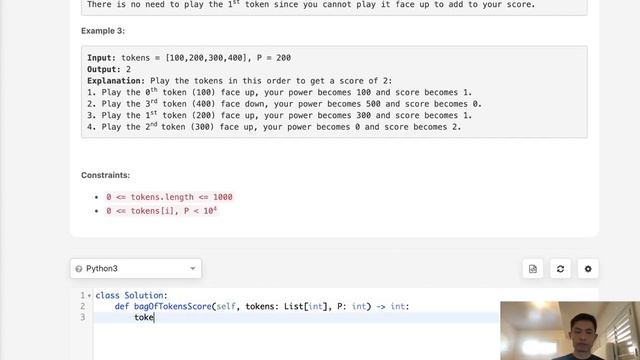 Leetcode - Bag of Tokens (Python) смотреть онлайн
