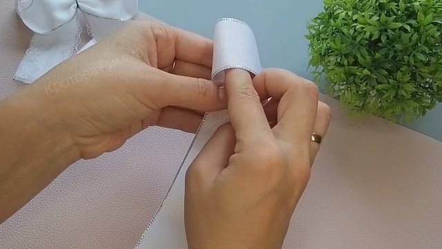 Пышные банты на 1 сентября своими руками ?? бантики канзаши, МК Кротовой Риммы смотреть онлайн