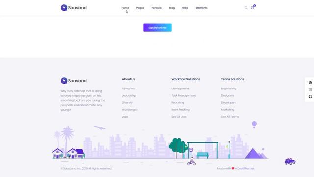 Payment Processing Landing Page Demo Preview | Saasland MultiPurpose WordPress Theme смотреть онлайн