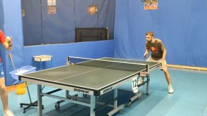 Приём подач в настольном теннисе на рейтинге 100-300 rttf