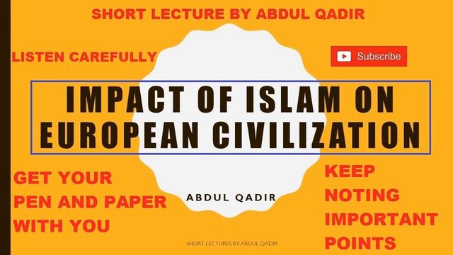 IMPACT OF ISLAM ON EUROPEAN CIVILIZATION | ISLAMIC IMPACT | CSS | PMS | IMPORTANT TOPIC | URDU HIND смотреть онлайн