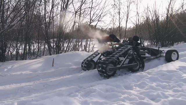 ПЕРВЫЙ ВЫЕЗД! СНЕГОХОД из болида Формулы-1. #workroomsiberia смотреть онлайн