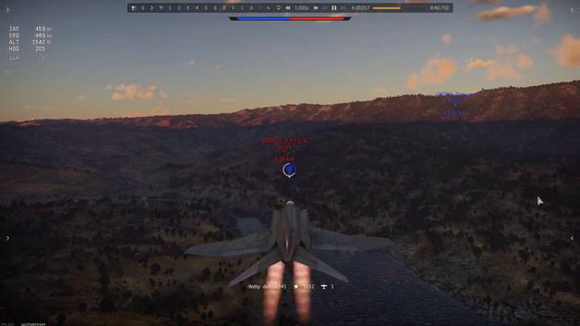 war thunder 8 kill match with F4C - phantom. 3 gunpods, 4 aim-9e and 4 aim-7D. смотреть онлайн