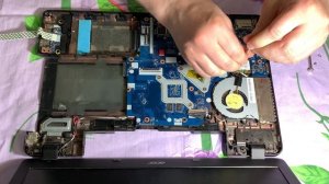 4К видео. Полная разборка ноутбука Acer Extensa EX2510G 345E с заменой шлейфа матрицы