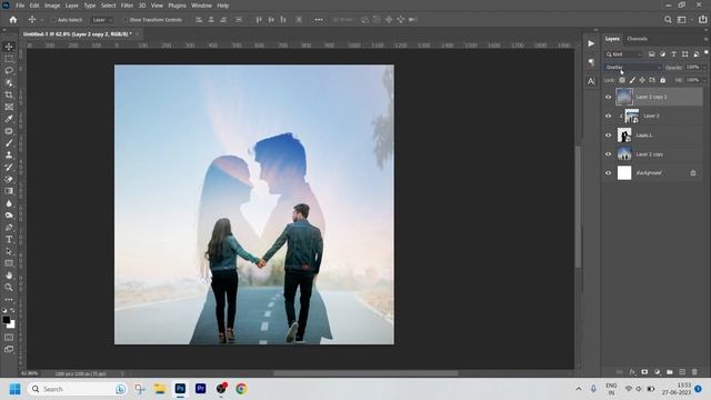 Double Exposure Photoshop Tutorial | Double Exposure Photo Editing | How to create a Movie Poster смотреть онлайн