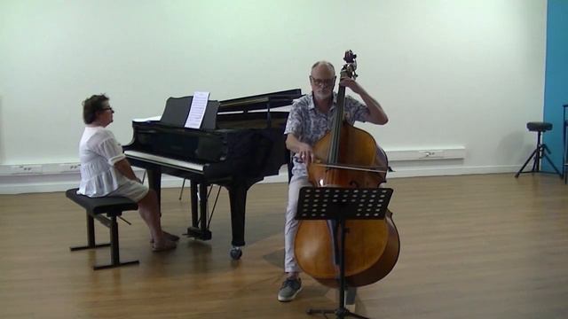 Thierry Barbé play Alain Weber Double bass Study n°5 смотреть онлайн