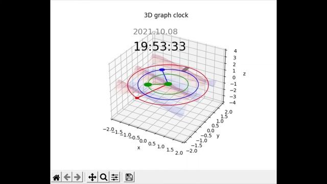 Python exercise - 13: 3D graph clock смотреть онлайн