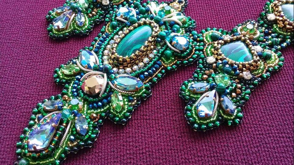 Бисероплетение. Урок 17. Колье.
Колье к браслету. Гарнитур.