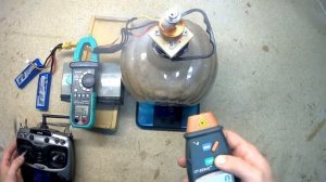 мотор DYS 3536 1000kv замер тяги на 3 и 4s