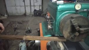 токарный станок 1к62.проверяем шпиндель на люфт.