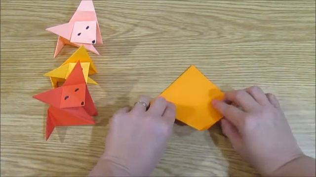 Лисичка в технике оригами смотреть онлайн