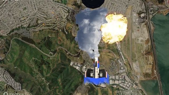 Flyover shooter made with Mapbox Maps SDK for Unity смотреть онлайн
