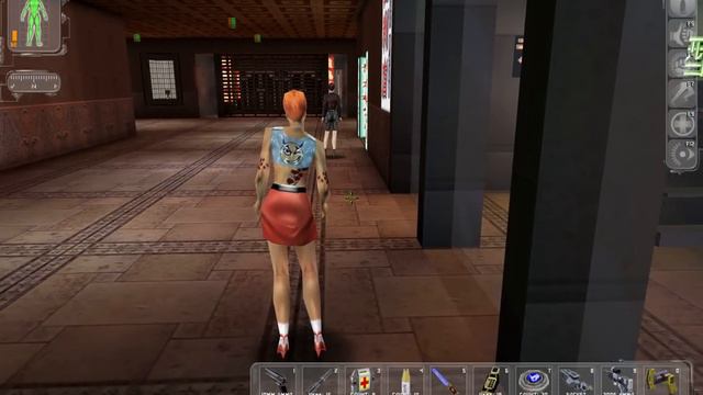 Deus Ex- "THANKS FOR GETTING ME IN" girl dancing outside the Lucky Money club смотреть онлайн