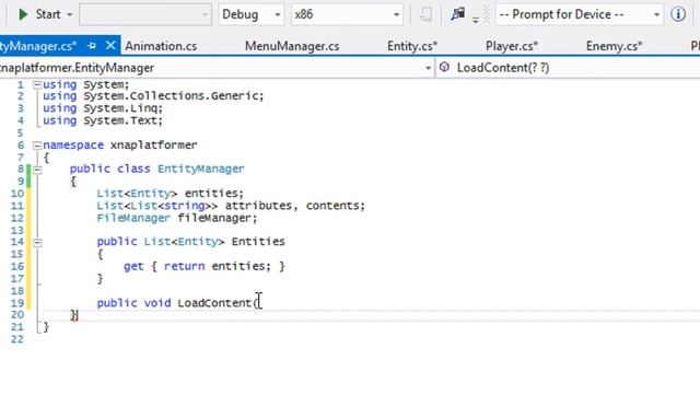 C# Xna Platformer Made Easy Tutorial 42 - EntityManager смотреть онлайн