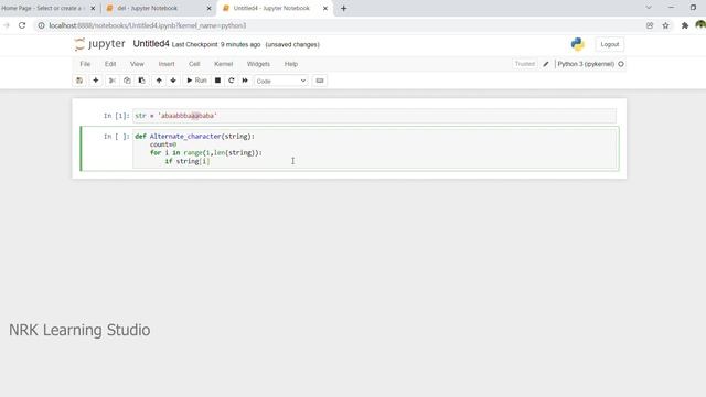 Alternate Characters deletions function without using any libraries| Python | Ramakrishna Nethinti смотреть онлайн