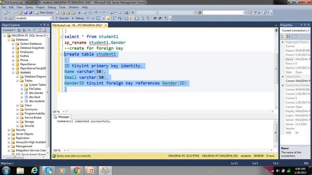 Student Studies Corner- | SQL- Lesson 7 | Create Table And Enforcing Primary Key In Urdu Version смотреть онлайн