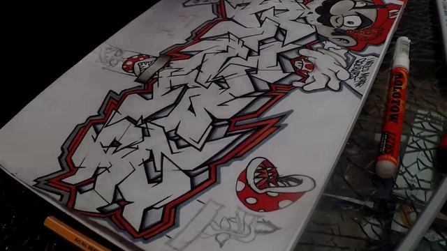 Crazy Super Mario Sketch | JASON ONE | Graffiti | Blackbookology смотреть онлайн