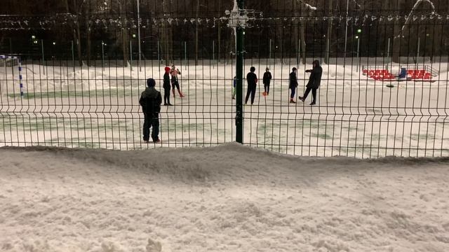 Тренировка команды ЦДКА ⚽️ 10-11 год (08.02.2022) Парк Царицыно смотреть онлайн