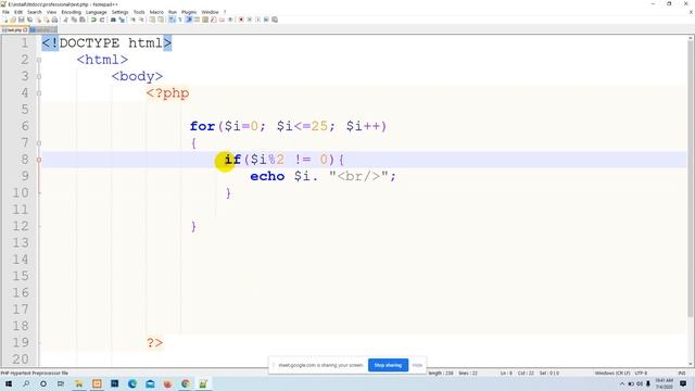 PHP LOOP (4th class pro batch) смотреть онлайн