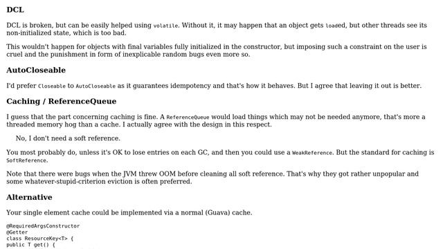 Code Review: Resource caching in Java with soft references (2 Solutions!!) смотреть онлайн