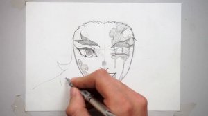 how to draw Kyojuro Rengoku Easy | Demon slayer