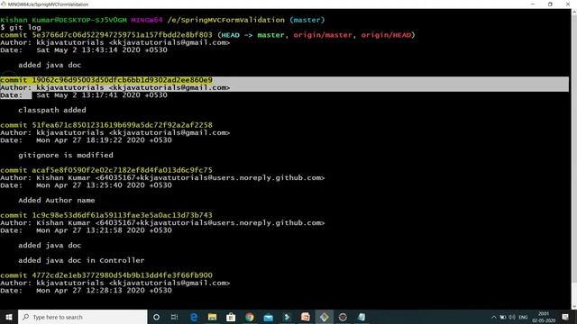 How do you view the commit history in Git ? || Git Interview Question смотреть онлайн