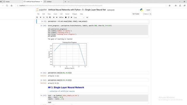 Artificial Neural Networks with Python - 5 - Single Layer Neural Net смотреть онлайн