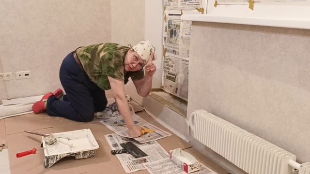 Как поклеить обои на порог балконной двери смотреть онлайн