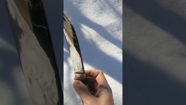 Нож своими руками, линзовидный клинок, сталь шх15 (подшипник). DIY knife смотреть онлайн