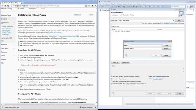 How to Setup Android Development Environment Android SDK Eclipse ADT Plugin смотреть онлайн