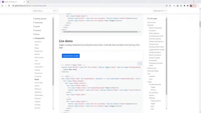 [2022] Bootstrap 5 - Modal смотреть онлайн