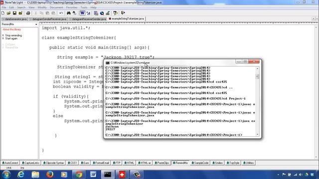 Example for use of String Tokenizer in Java смотреть онлайн