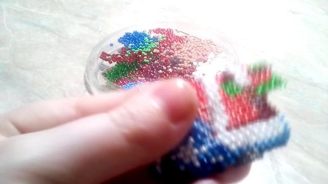 Дед мороз из бисера. Ёлечная игрушка.Часть 4 из 7. смотреть онлайн