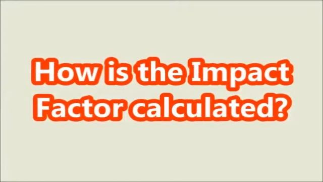 Journal Impact Factor | by Dr.Selvaganesan & Dr.Jana смотреть онлайн