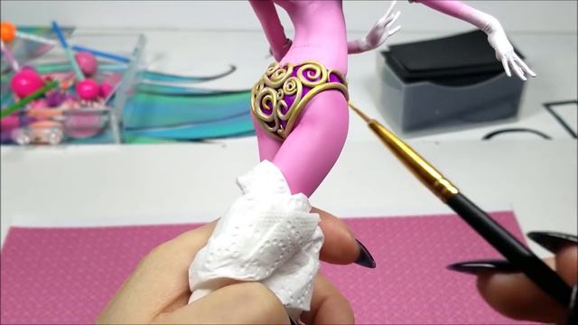 Doll Figurine Repaint The Nutcracker SUGAR PLUM FAIRY | Christmas Ballet | Monster High Ooak Repain смотреть онлайн