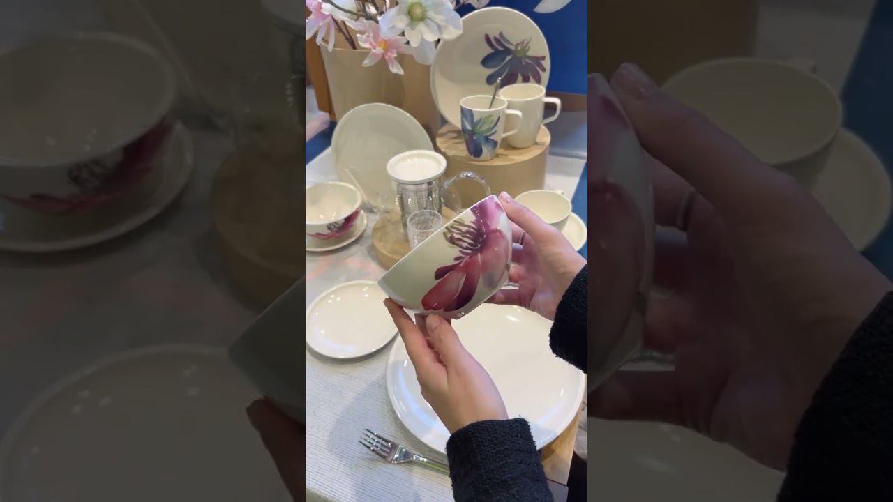 Яркие цветы на белом фарфоре коллекции Artesano Flower Art — это новое звучание популярной коллекции смотреть онлайн